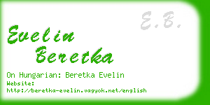 evelin beretka business card